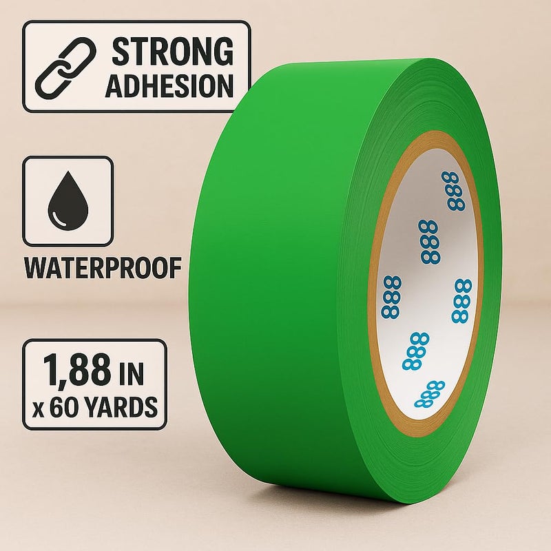 MAJOR GLOVES MG888 Multi-Purpose Duct Tape 1.88 Inches x 60 Yards, Crafts, Repairs & DIY Projects, 1 Roll (Hi Vis Green) - Image 2